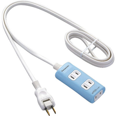 パナソニック Panasonic ザ・タップQ 3コ口 1mコード付 ブルー WHA2413LP 1個 799-5458（直送品）