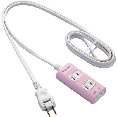 パナソニック Panasonic ザ・タップQ 3コ口 1mコード付 ピンク WHA2413NP 1個 799-5466（直送品）
