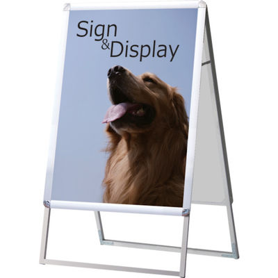 常磐精工 TOKISEI ポスターグリップスタンド看板 屋内用 A型 B2両面シルバー PGSK-B2RS 1台 819-0860（直送品）