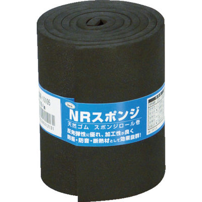 アイテック 光 スポンジロール巻 100mmX1M 5t 黒 KSNR-10105 1巻 788-6756（直送品）