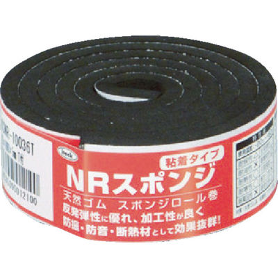 アイテック 光 スポンジロール巻 30mmX1M 5t 黒 KSNR-10036T 1巻 788-6683（直送品）