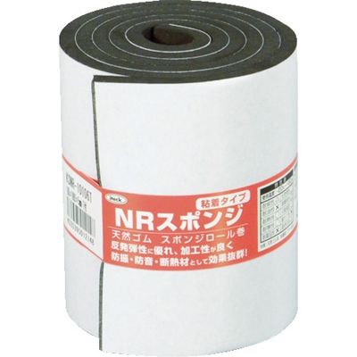 アイテック 光 スポンジロール巻 100mmX1M 5t 黒 KSNR-10106T 1巻 788-6764（直送品）