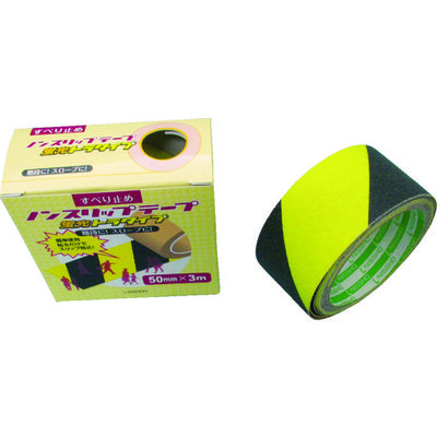 日東電工 日東エルマテ 蛍光ノンスリップテープ 50mm×3m イエロー/ブラック LKST-50 1巻 790-0627（直送品）