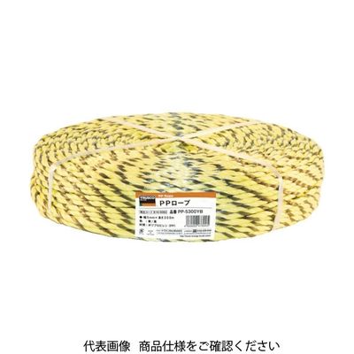 トラスコ中山 TRUSCO PPロープ 幅6mmX長さ200m 黄黒 PP-6200YB 1巻 819-5083（直送品）