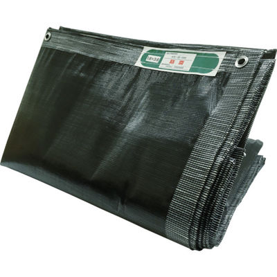 ユタカメイク 軽量防炎メッシュシート 1.8m×3.6mブラック B-261 1枚 794-3989（直送品）