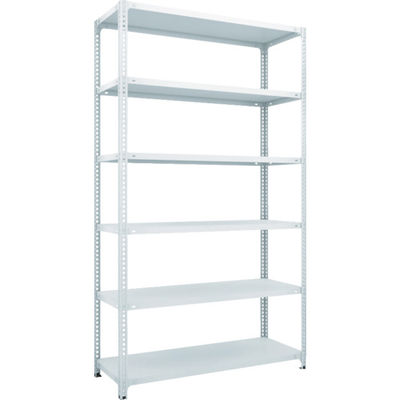 TRUSCO スチールラック SBL型抗菌塗装セミボルトレス軽量棚 W1200XD450XH2100 6段 W色 SBL-7446-W（直送品）