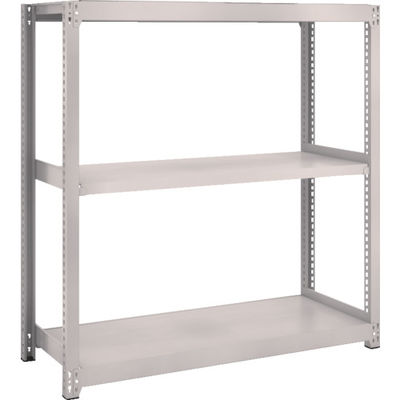 TRUSCO スチールラック M2型軽中量棚 1160X450XH1200 3段 単体 ネオグレー M2-4443 NG 1セット(1個)（直送品）