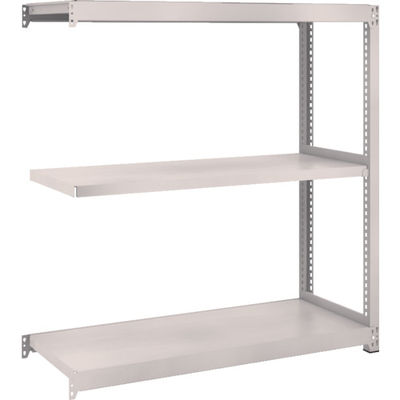 TRUSCO スチールラック M2型軽中量棚 1160X450XH1200 3段 連結 ネオグレー M2-4443B NG 1セット(1個)（直送品）