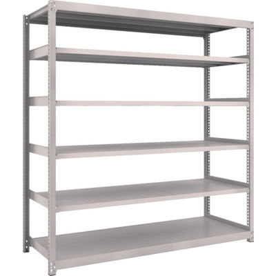 TRUSCO スチールラック M2型軽中量棚 1760×600×H1800 6段 単体 ネオグレー M2-6666 NG 1セット(1個)（直送品）