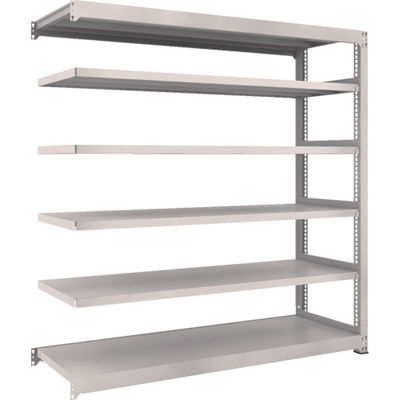 TRUSCO スチールラック M3型中量棚 1800×571×H1800 6段 連結 ネオグレー M3-6666B NG 1セット(1個)（直送品）