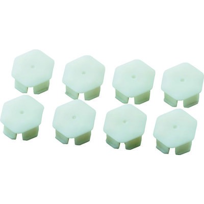 トラスコ中山 TRUSCO 樹脂台車 アクロキャリー ACー1用滑り止めゴムセット 10個入 白 AC-1SGSET-W 1セット(10個)（直送品）