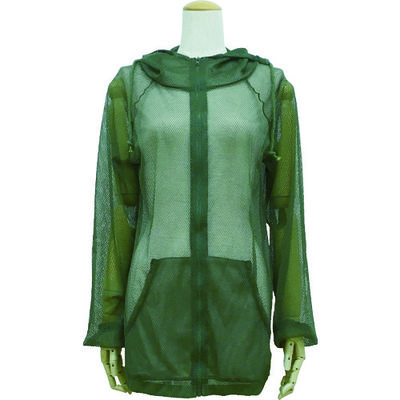 トラスコ中山 TRUSCO 虫よけメッシュパーカー S~Mサイズ サファリグリーン MPK-F1-KH 1着 819-1354（直送品）