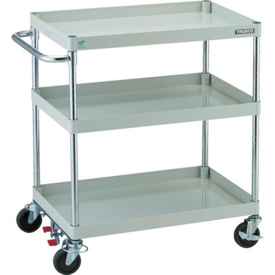 トラスコ中山 TRUSCO ツールワゴン フェニックスワゴン 省音 750X500 S付 ホワイト PEW-973-B-W 1台（直送品）