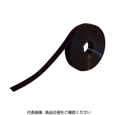 トラスコ中山 TRUSCO 耐候性マジックバンド[[R下]]結束テープ幅20mm長さ1.5m黒 TMKT-2015-BK 1巻（直送品）