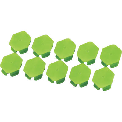 TRUSCO 樹脂台車 アクロキャリー ACー1用滑り止めゴムセット 10個入 緑 AC-1SGSET-GN 1セット(10個)（直送品）