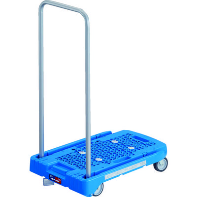 トラスコ中山 TRUSCO 樹脂台車 アクロキャリー 600X390 ブルー S付 AC-1-B-S 1台 819-4951（直送品）