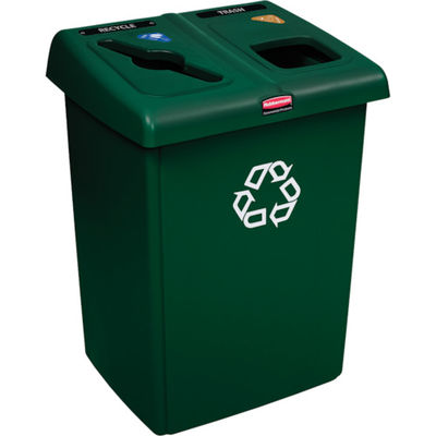 ニューウェルブランズ・ジャパン ラバーメイド 【売切廃番】グラットンリサイクルステーション 2口タイプ グリーン 179234006 1個（直送品）