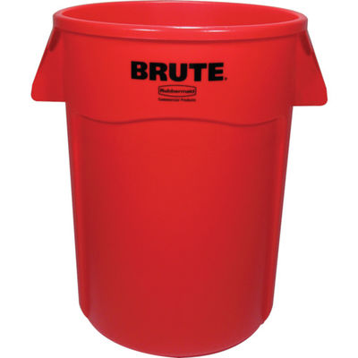 ニューウェルブランズ・ジャパン ラバーメイド ラウンドブルートコンテナ スリット付き 166.5L レッド 26436005 1個（直送品）