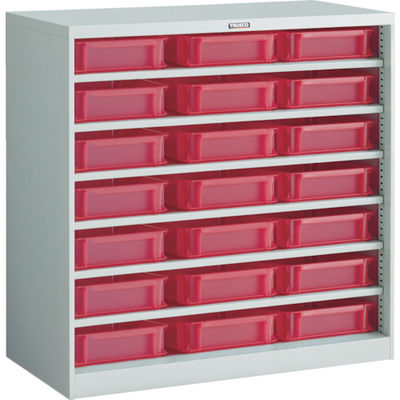 トラスコ中山 TRUSCO コンテナラックケース バンラックケース CF型 TSKー6RX21個付 306CF-SK21R 1台(1個)（直送品）