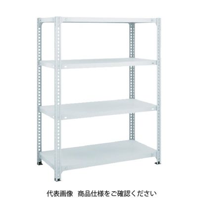 TRUSCO スチールラック SBL型抗菌塗装セミボルトレス軽量棚 W875XD600XH1200 4段 W色 SBL-4364-W（直送品）