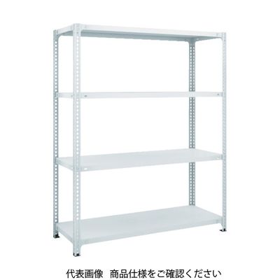 TRUSCO スチールラック SBL型抗菌塗装セミボルトレス軽量棚 W1800XD300XH1500 4段 W色 SBL-5634-W（直送品）