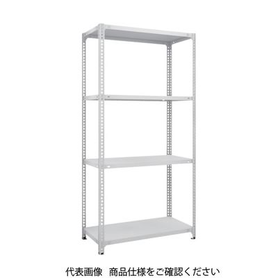 TRUSCO スチールラック SBL型抗菌塗装セミボルトレス軽量棚 W875XD300XH1800 4段 W色 SBL-6334-W（直送品）