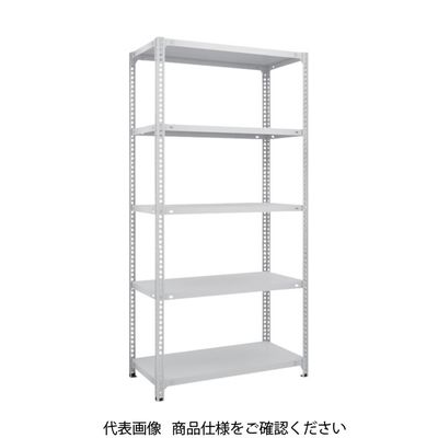 TRUSCO スチールラック SBL型抗菌塗装セミボルトレス軽量棚 W875XD300XH1800 5段 W色 SBL-6335-W（直送品）