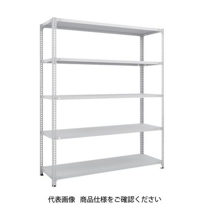 TRUSCO スチールラック SBL型抗菌塗装セミボルトレス軽量棚 W1500XD300XH1800 5段 W色 SBL-6535-W（直送品）