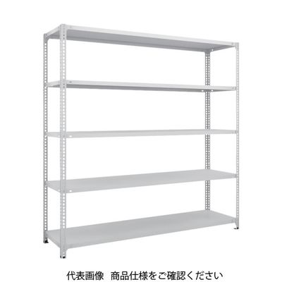 TRUSCO スチールラック SBL型抗菌塗装セミボルトレス軽量棚 W1800XD300XH1800 5段 W色 SBL-6635-W（直送品）