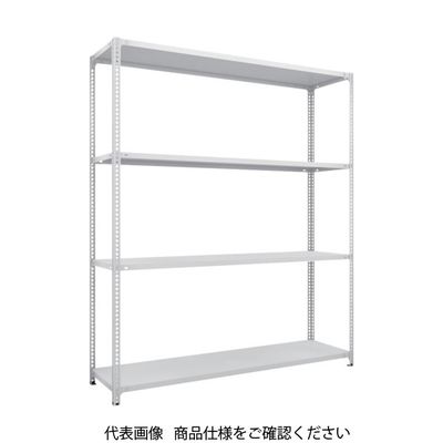 TRUSCO スチールラック SBL型抗菌塗装セミボルトレス軽量棚 W1800XD300XH2100 4段 W色 SBL-7634-W（直送品）
