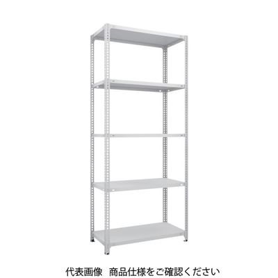 TRUSCO スチールラック SBL型抗菌塗装セミボルトレス軽量棚 W875XD300XH2100 5段 W色 SBL-7335-W（直送品）