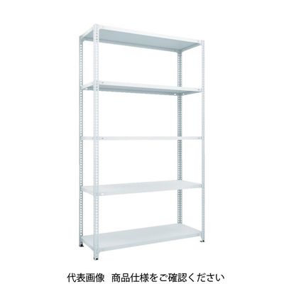 TRUSCO スチールラック SBL型抗菌塗装セミボルトレス軽量棚 W1200XD300XH2100 5段 W色 SBL-7435-W（直送品）