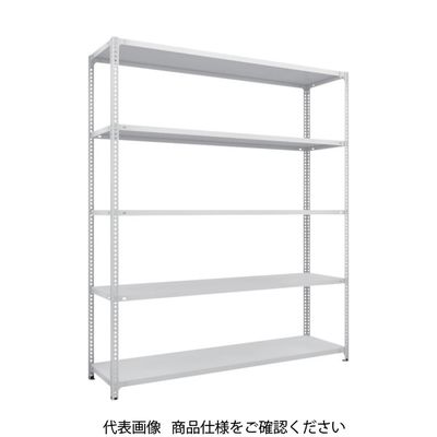 TRUSCO スチールラック SBL型抗菌塗装セミボルトレス軽量棚 W1800XD300XH2100 5段 W色 SBL-7635-W（直送品）