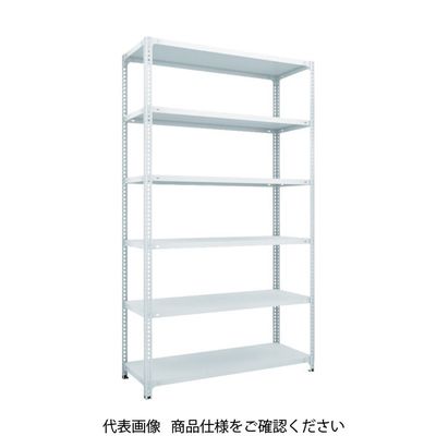 TRUSCO スチールラック SBL型抗菌塗装セミボルトレス軽量棚 W875XD300XH2100 6段 W色 SBL-7336-W（直送品）