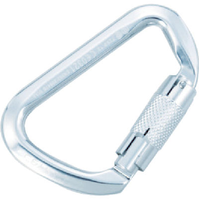 サンコー タイタン アルミ変形D型カラビナ ツイストロック式 ADT 1個 794-3792（直送品）