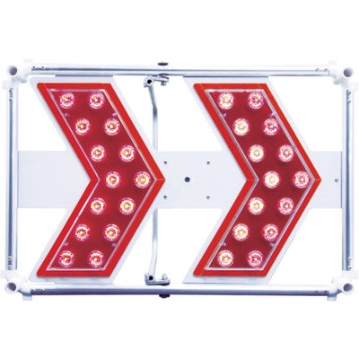 仙台銘板 軽量型矢印板 LIGHT H400×W600mm 赤LED 3093102 1台(1個) 818-4846（直送品）
