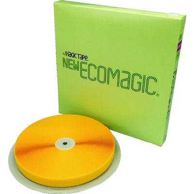 ユタカメイク 結束テープ 縫製用マジックテープ切売り箱 A(フック側) 25mm×25m イエロー PG-512 1巻(1個)（直送品）