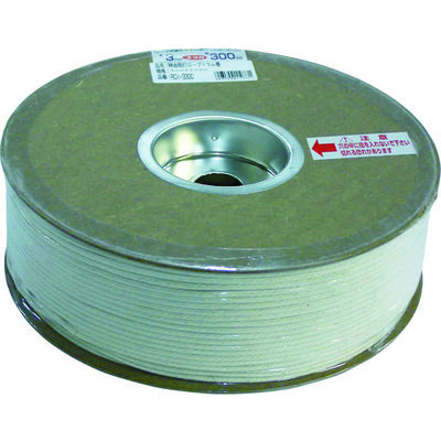 ユタカメイク 綿金剛打ロープドラム巻 3mm×300m PRCX-3300 1巻 794-7461（直送品）