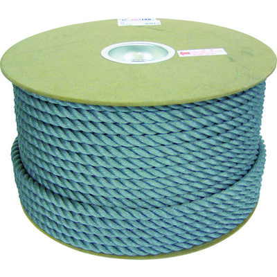 ユタカメイク ポリエチレンロープドラム巻 12mm×100m グレー PRE-68 1巻 794-7739（直送品）