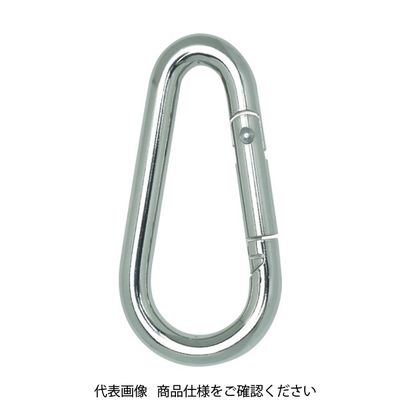 トラスコ中山 TRUSCO 国産カラビナハーケン NS型 スチール製 12X140mm TKH-12NS 1個 819-1393（直送品）