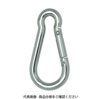 トラスコ中山 TRUSCO 国産カラビナハーケン B型 スチール製 12X140mm TKH-12B 1個 819-1397（直送品）