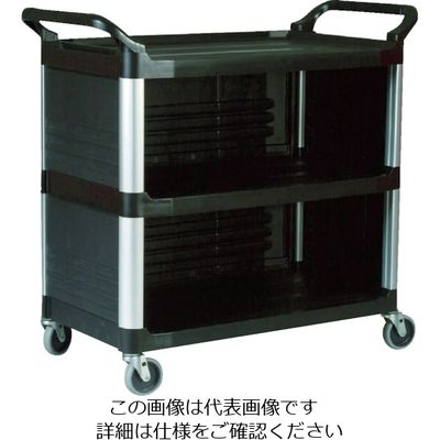 ニューウェルブランズ・ジャパン ラバーメイド エクストラユーティリティカート ブラック 409307 1台 819-4757（直送品）