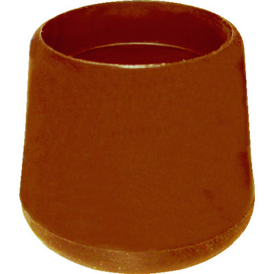 トラスコ中山 TRUSCO イス脚キャップ 12.7mm 茶 4個組 TRRCC127-BR 1袋(4個) 799-3463（直送品）