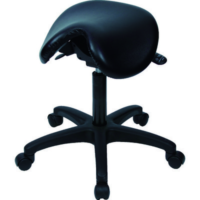 トラスコ中山 TRUSCO 作業用チェア サドル型 角度調整機能付 Φ570XH570ー760 WCS-570 1脚 818-5226（直送品）