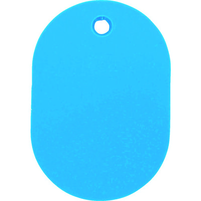 トラスコ中山 TRUSCO 小判札 小 45X30mm 5枚入 空色 TKFS-LB 1パック(5枚) 779-2557（直送品）