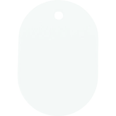 トラスコ中山 TRUSCO 小判札 小 45X30mm 5枚入 白 TKFS-W 1パック(5枚) 779-2514（直送品）