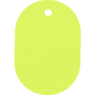 トラスコ中山 TRUSCO 小判札 小 45X30mm 5枚入 黄色 TKFS-Y 1パック(5枚) 779-2573（直送品）