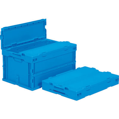 三甲 サンコー フタ一体型折りたたみコンテナー 558910 サンクレットオリコンP40BーSLブルー SKSO-P40B-SL-BL 1個（直送品）