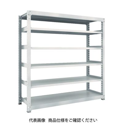 TRUSCO スチールラック M5型中量棚 900×721×H1800 6段 単体 ネオグレー M5-6376 NG 1台(1個)（直送品）