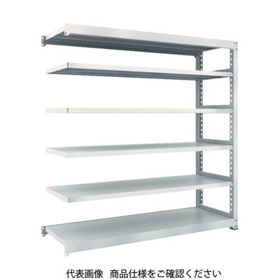 TRUSCO スチールラック M5型中量棚 1200×571×H1800 6段 連結 ネオグレー M5-6466B NG 1台(1個)（直送品）